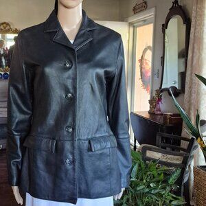 Black Leather Jacket, Ladies SMALL. NWOT.